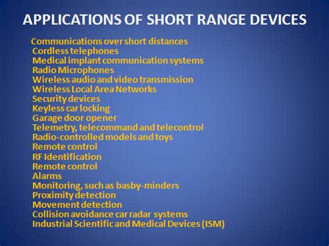 short range devices UPSC